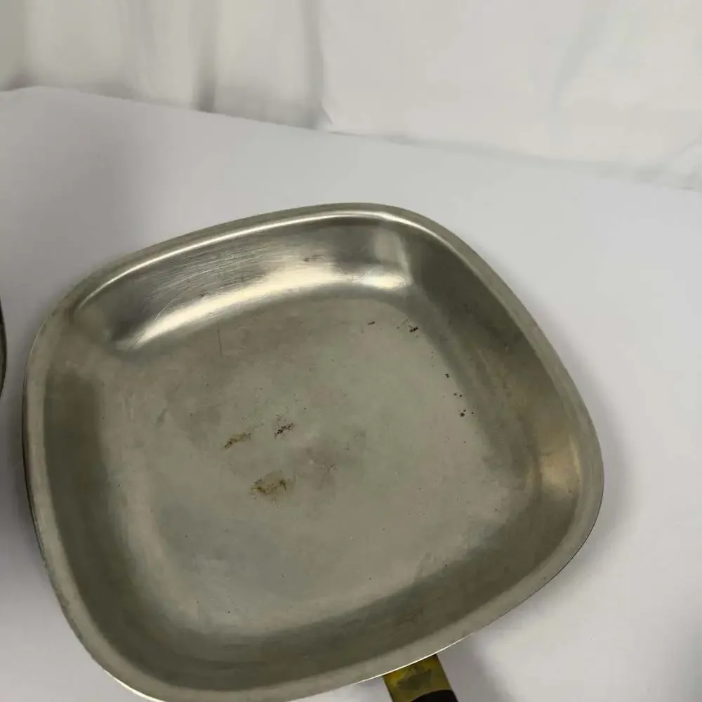 Vintage Bridgeport Copperware 10 Inch Square Skillet with Lid